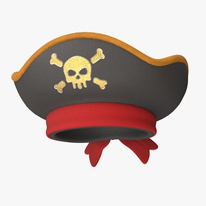 Pirate Hat Stylized 3D model