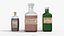Victorian Medical Bottles Low-poly