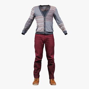 Casual Outfit 4 Remastered 3D model