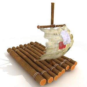 3d raft boat