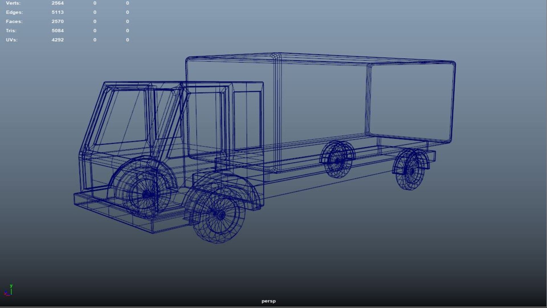 3D cartoon 3d LOW POLY lorry model - TurboSquid 1758973
