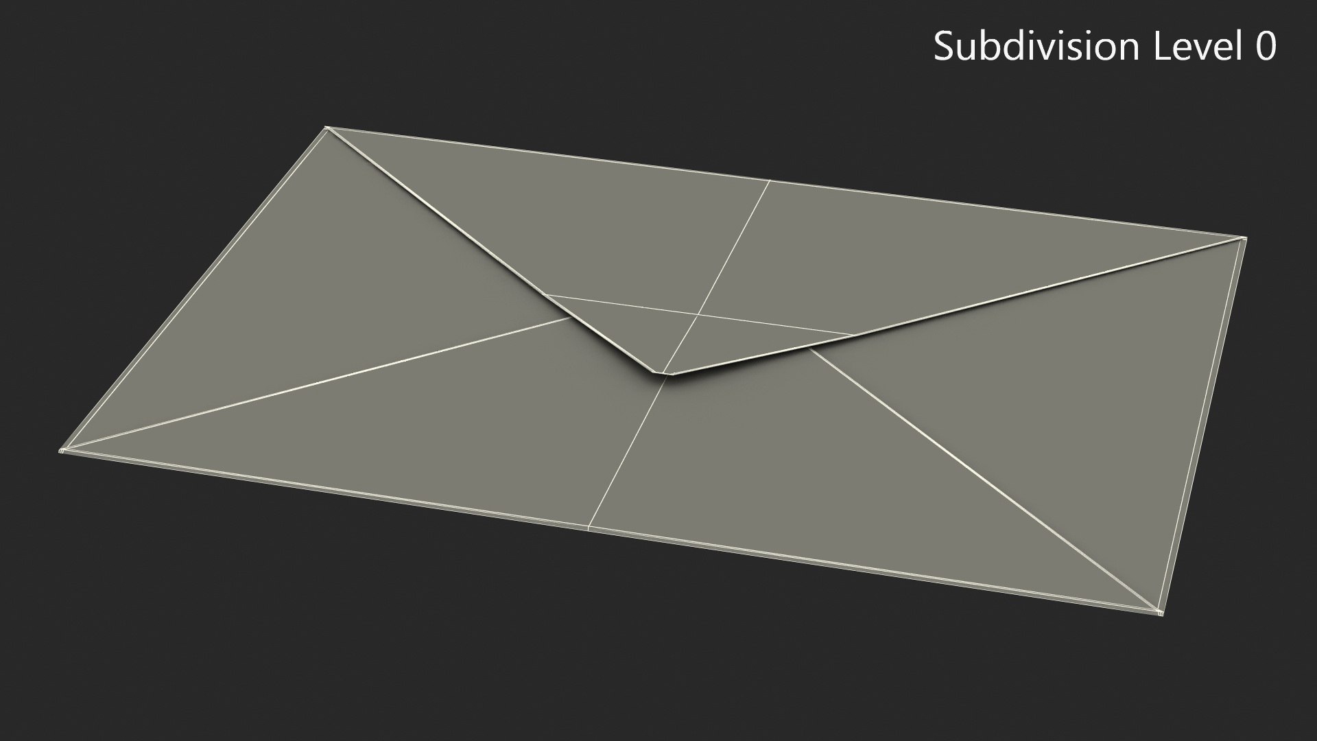 Craft Envelope With Address Mockup 3D Model - TurboSquid 2405912