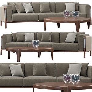 3D model giorgetti urban sofa table