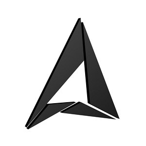 3D triangular logo