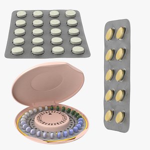 Pill Blisters and Birth Control pill package Collection