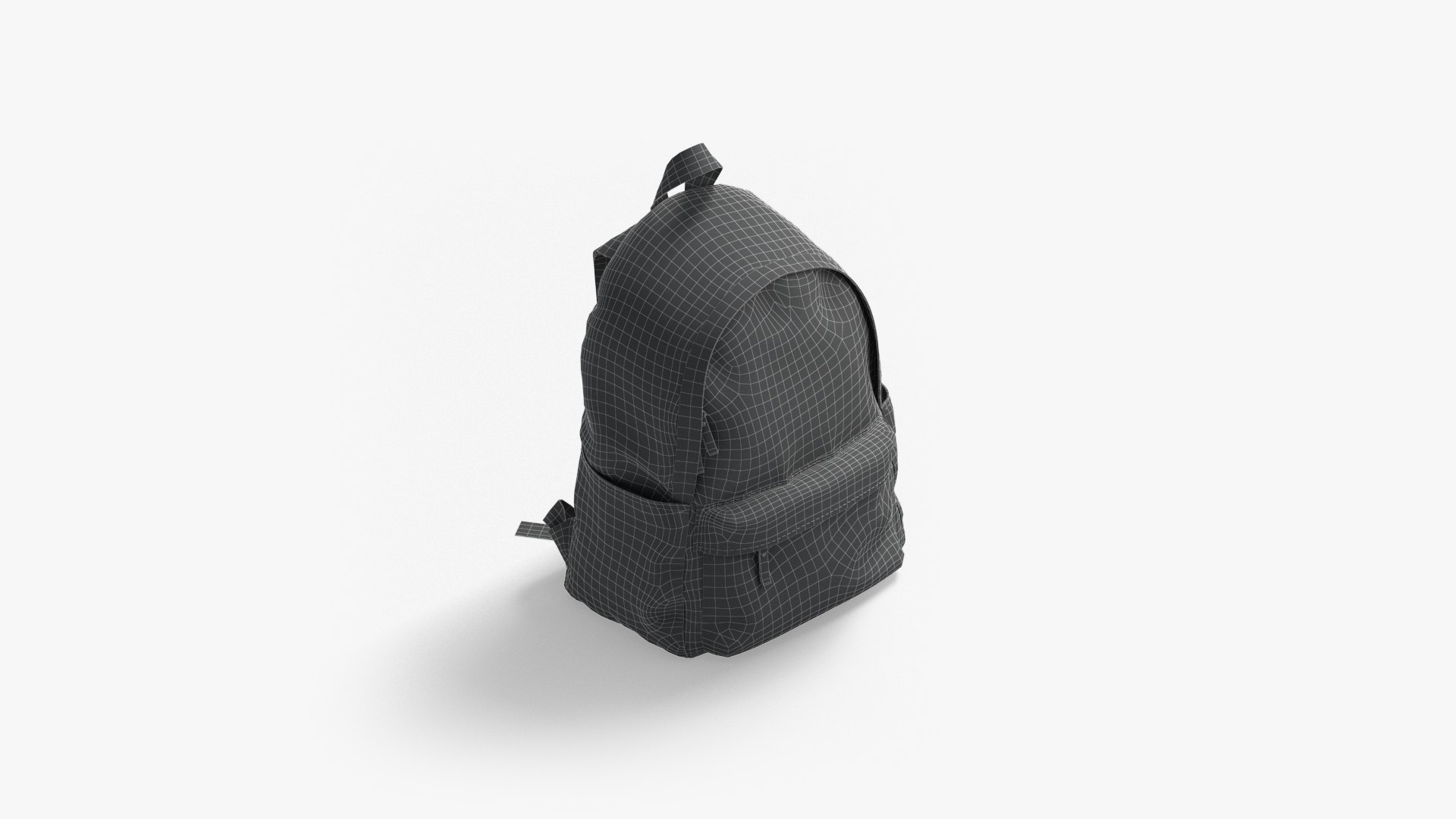 3D Black Backpack - travel school rucksack model - TurboSquid 2059649