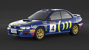 Subaru Impreza Sti Rally Car 3D model