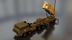 3D mim-104爱国者导弹发射器模型