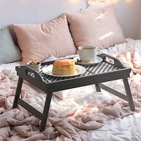 Breakfast on Folding Bed Tray Table