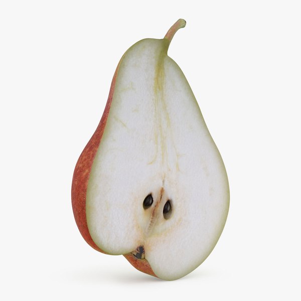 3D Forelle Pear Half