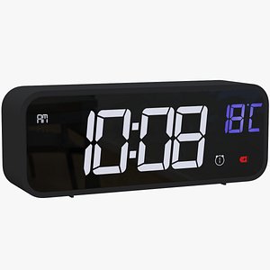 3D alarm clock digital