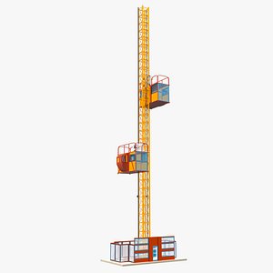 3D construction hoisting elevator