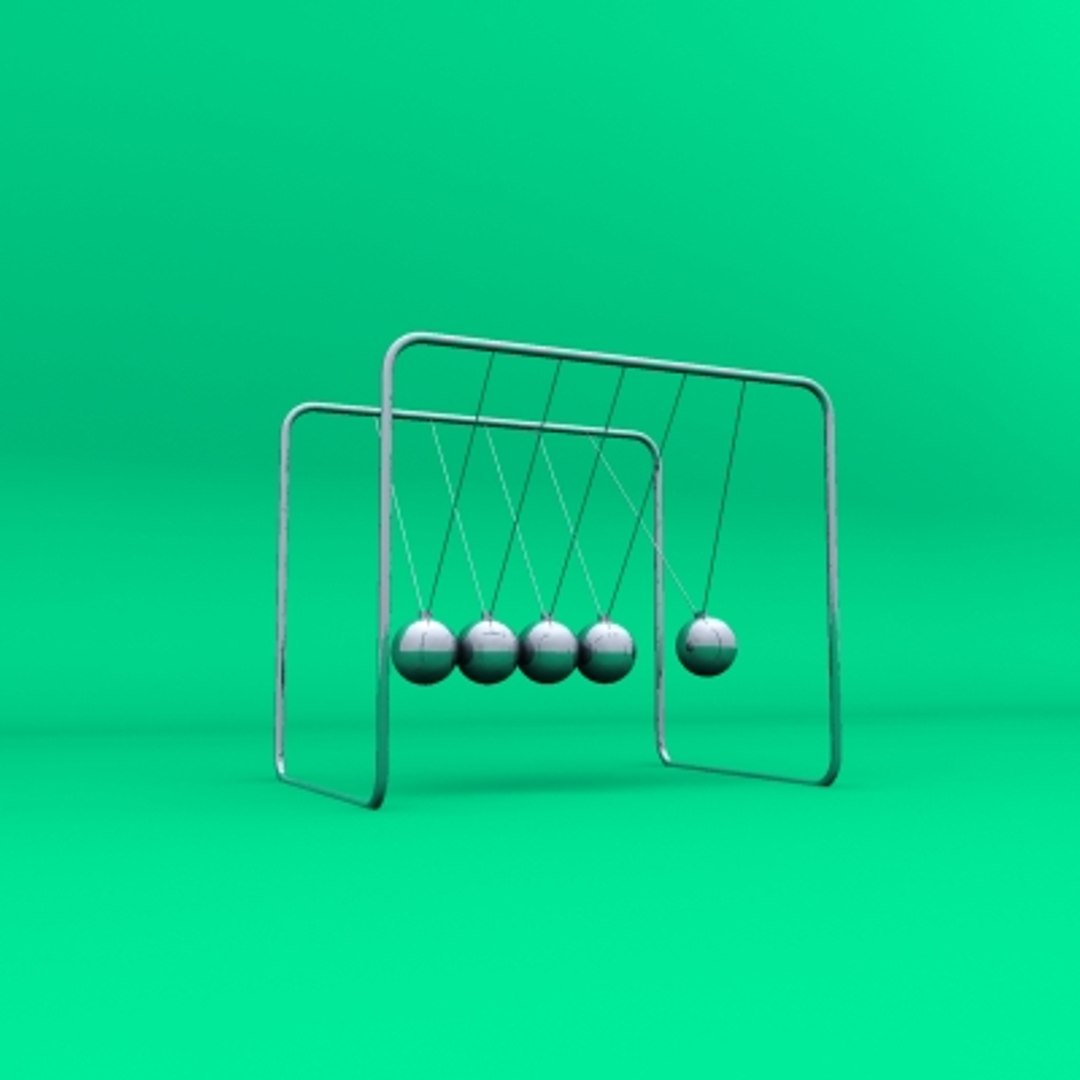 3dsmax newton cradle