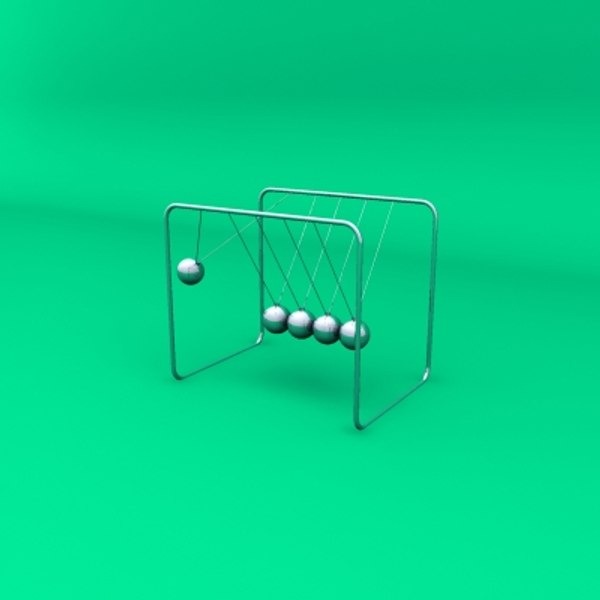 3dsmax newton cradle