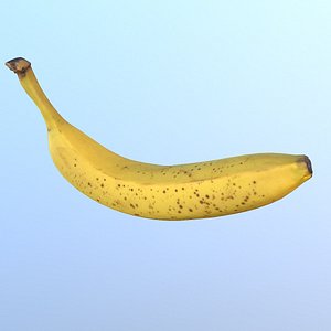 Banana 02 low poly 3D model