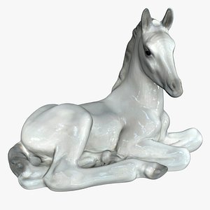 Porcelain Horse Statue