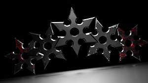shuriken low poly