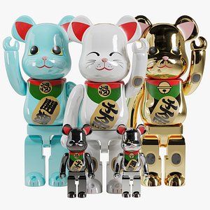 Bearbrick Maneki neko 3D