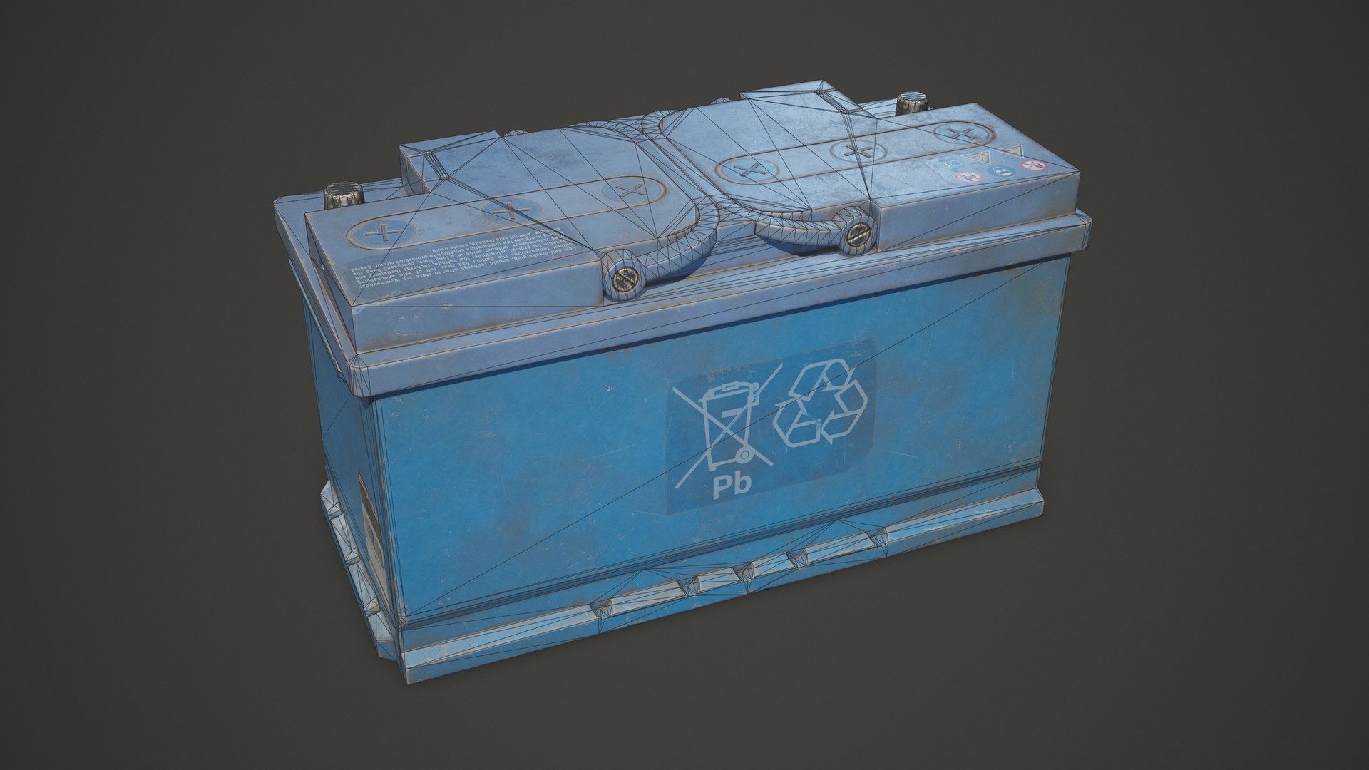 Car Battery 100 6CT 12 Volt - PBR Game Ready Low-poly 3D https://p.turbosquid.com/ts-thumb/qv/E8sOki/OI/car_battery_100_6ct_13/jpg/1736776526/1920x1080/fit_q87/74fbd00ffa6864236c3ffb7d2150e3ff419db86e/car_battery_100_6ct_13.jpg
