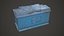 Автомобильный аккумулятор 100 6CT 12 Вольт - PBR Game Ready Low-poly