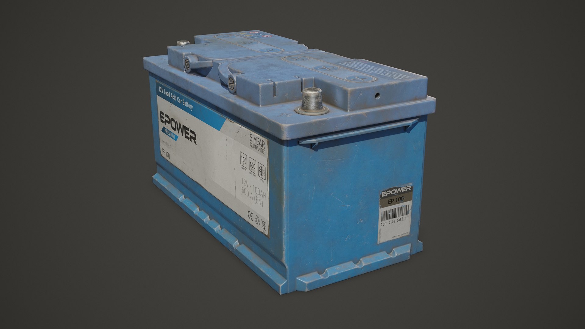 Car Battery 100 6CT 12 Volt - PBR Game Ready Low-poly 3D https://p.turbosquid.com/ts-thumb/qv/E8sOki/Qt/car_battery_100_6ct_17/jpg/1736776596/1920x1080/fit_q87/e3f0f4ff956b66816e5517bfb85adf7bb10a4541/car_battery_100_6ct_17.jpg