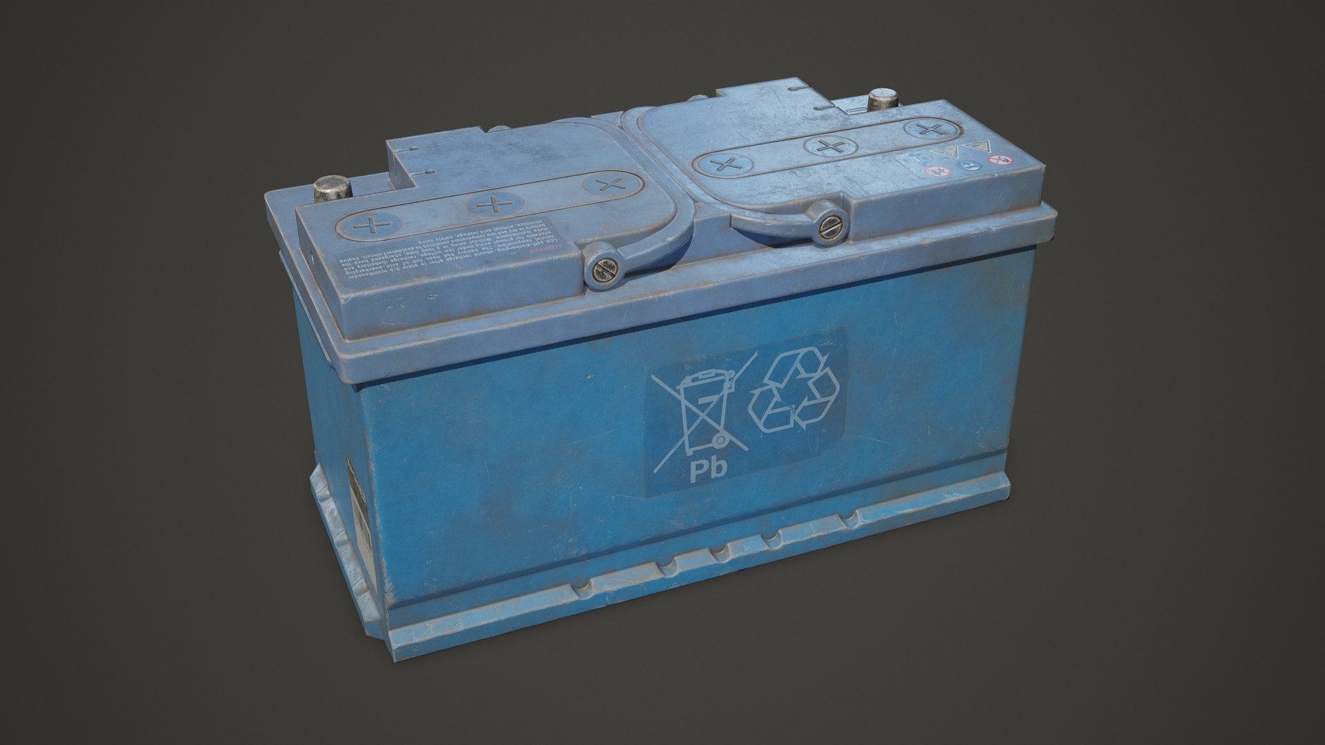 Car Battery 100 6CT 12 Volt - PBR Game Ready Low-poly 3D https://p.turbosquid.com/ts-thumb/qv/E8sOki/U9/car_battery_100_6ct_10/jpg/1736776531/1920x1080/fit_q87/9c43d1649c72325406b9b7a8e9880f1ac131f640/car_battery_100_6ct_10.jpg