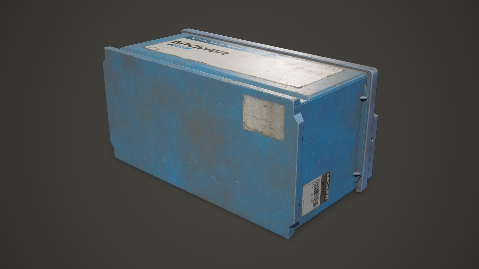 Car Battery 100 6CT 12 Volt - PBR Game Ready Low-poly 3D https://p.turbosquid.com/ts-thumb/qv/E8sOki/Xn/car_battery_100_6ct_24/jpg/1736776662/1920x1080/fit_q87/6af6742c55d4e2b0fa7bb080589a108559176f7f/car_battery_100_6ct_24.jpg