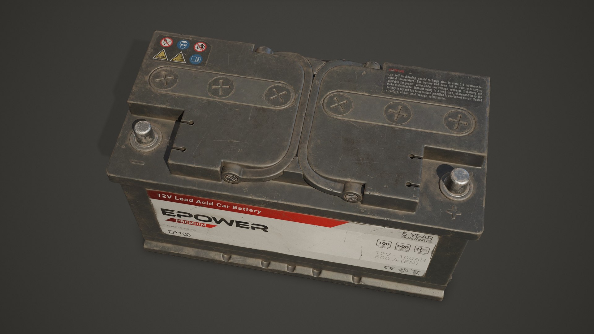 Car Battery 100 6CT 12 Volt - PBR Game Ready Low-poly 3D https://p.turbosquid.com/ts-thumb/qv/E8sOki/c6/car_battery_100_6ct_15/jpg/1736776569/1920x1080/fit_q87/b440d950f1b24686f10c911ad8a5f47a947618a8/car_battery_100_6ct_15.jpg