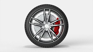 Car Wheel Tire with Rim 03