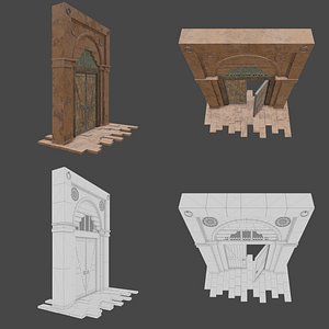 3D model gate old