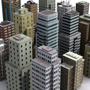 3d buildings skyscraper model