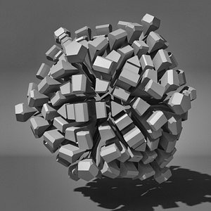 voronoi tessellation abstract c4d