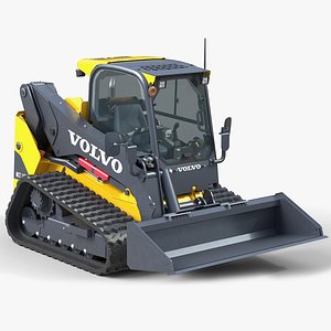 3D Volvo Skid Steer Tracked Loader MCT145C model