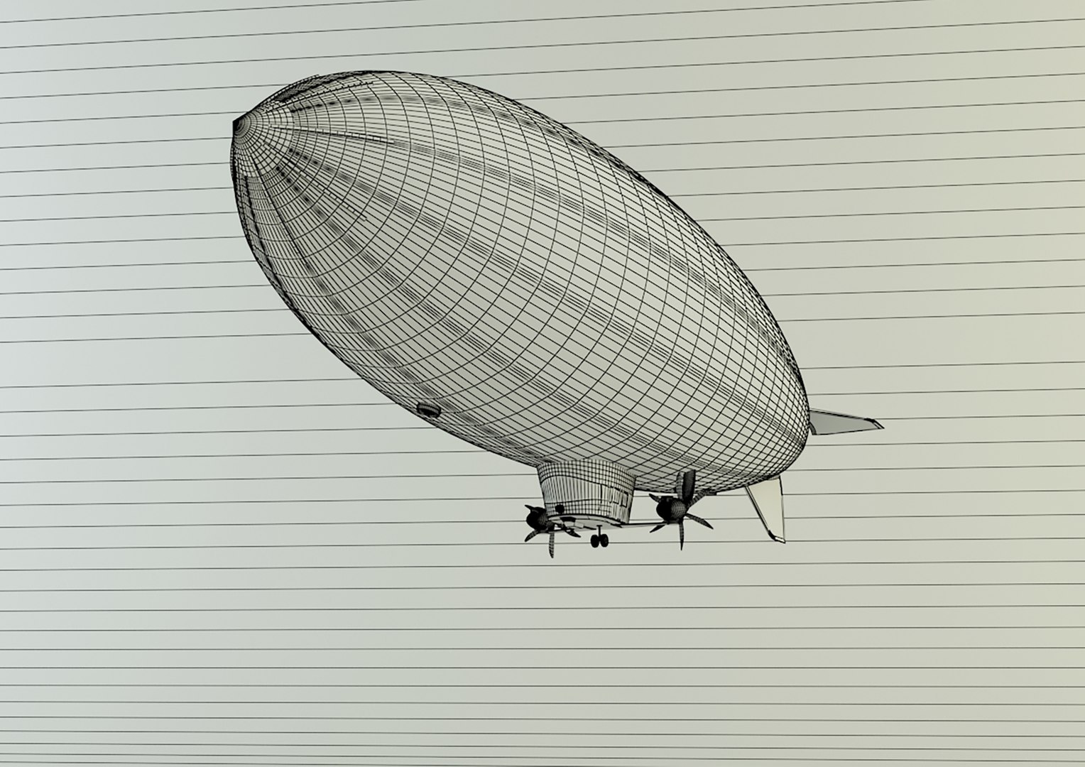 3D Zeppelin Model - TurboSquid 2070252