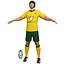 3d model rugby player