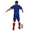 3d model rugby player
