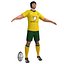 3d model rugby player