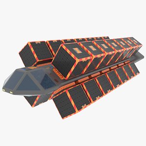 3D cargo spaceship