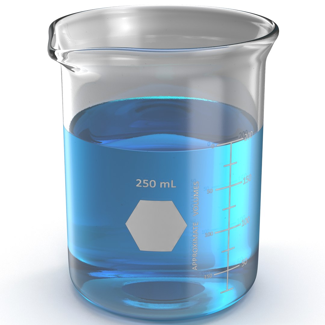 Beaker 250ml 3D model preview