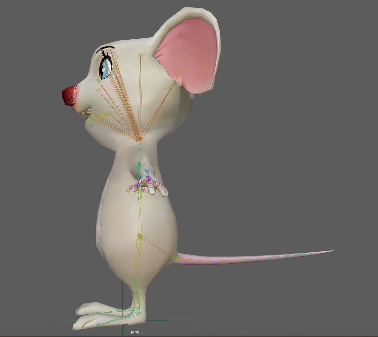 Cute Cartoon Mouse Model - TurboSquid 2109177