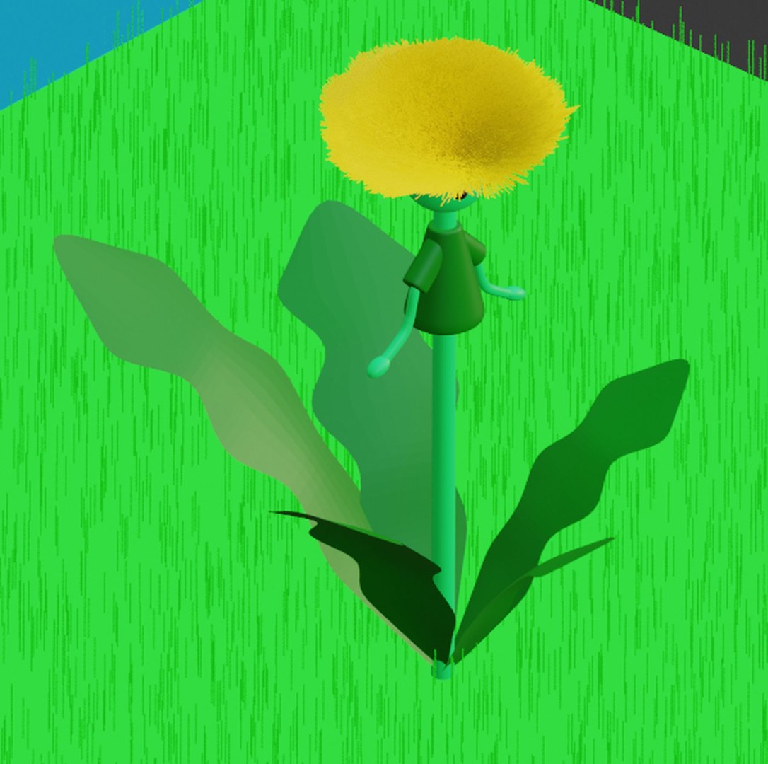 3D Dandelion Blender character mesh https://p.turbosquid.com/ts-thumb/qv/Thfkt9/TT/3/jpg/1687524879/1920x1080/fit_q87/f6fd76ce3e45f55389e593bfa6c787e71523d8fe/3.jpg