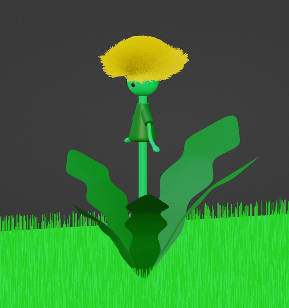 3D Dandelion Blender character mesh https://p.turbosquid.com/ts-thumb/qv/Thfkt9/wG/6/jpg/1687524886/1920x1080/fit_q87/aec676d9691f2de5490276a3ea222606acc6bd5f/6.jpg