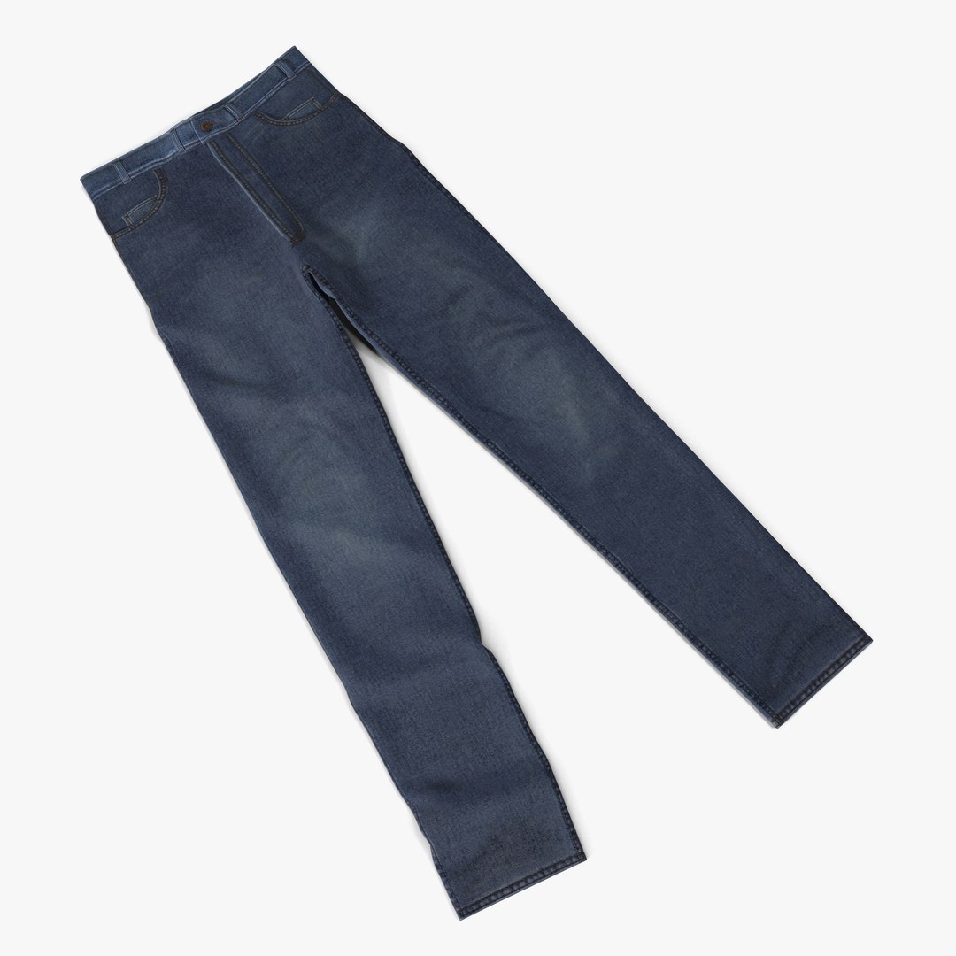 Jeans 2 3D Model 3D model preview