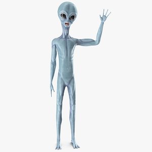 Space Alien Greetings Pose