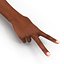 Posa afroamericana della mano femminile 2