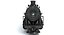 Steam Locomotive Train 3D Model