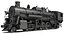 Steam Locomotive Train 3D Model