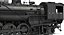 Steam Locomotive Train 3D Model