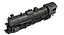 Steam Locomotive Train 3D Model