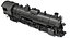 Steam Locomotive Train 3D Model
